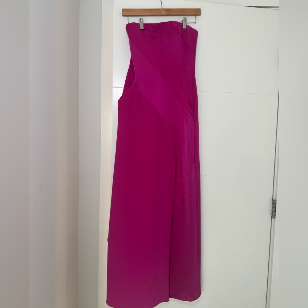 BCBG Floor Length Fuschia Gown - Size 2